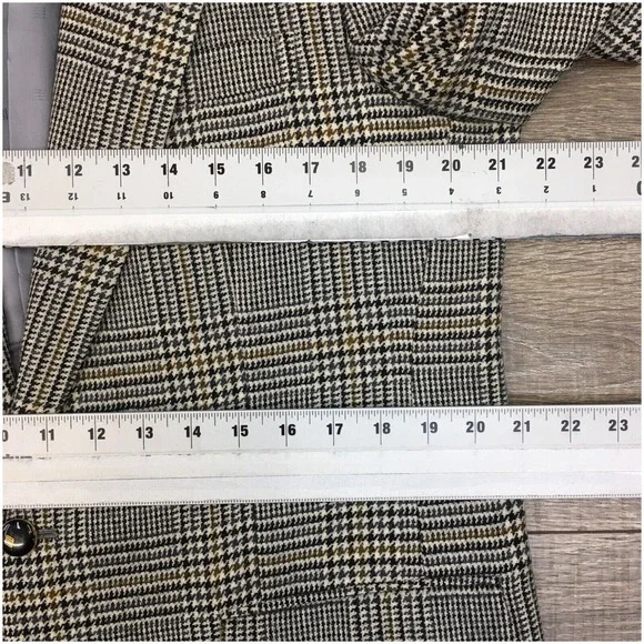 VINTAGE Mens Blazer Sport Coat Casual Jacket Size 40R Classic Wool‎ Suit